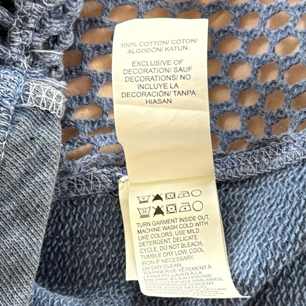 Lucky Brand Lucky Lotus Floral French Terry Top - Picture 14 of 15